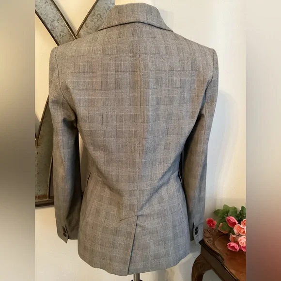 MICHAEL KORS Black & White Glen Plaid Jacket Blazer - Picture 6 of 10